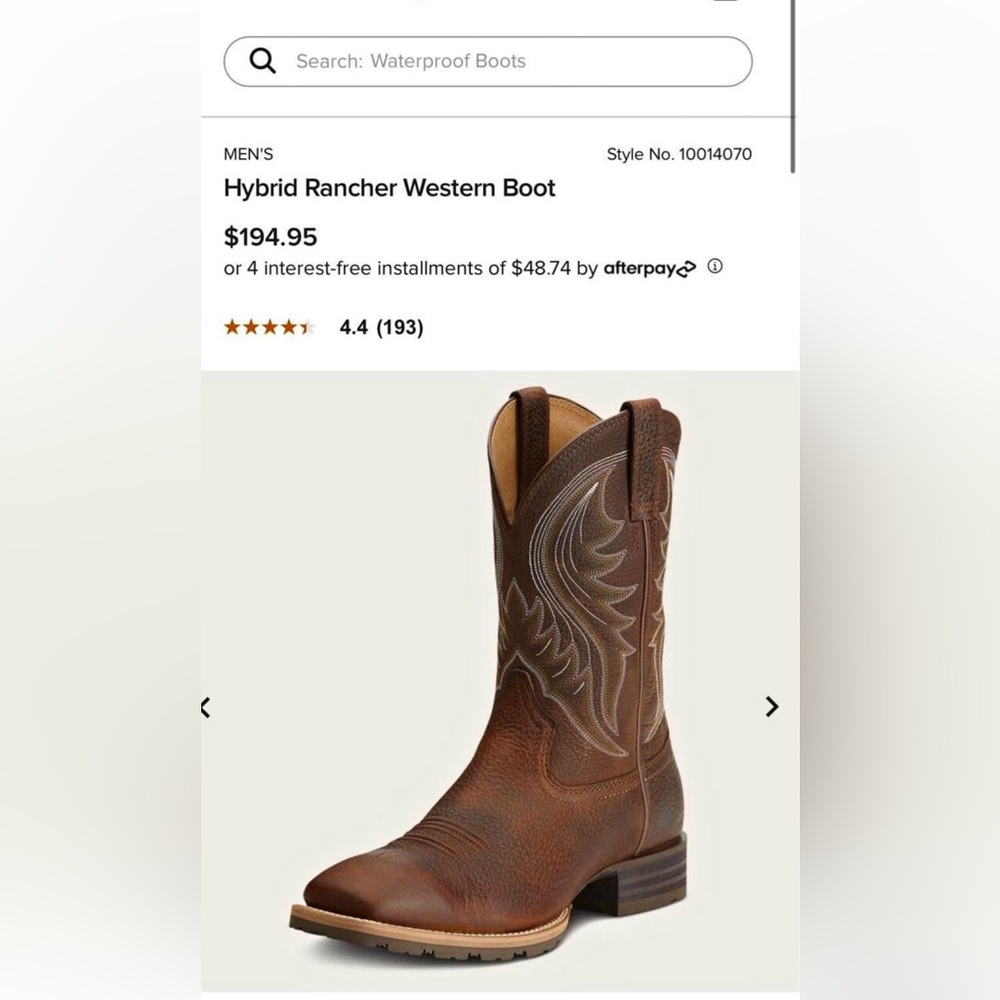 Ariat Hybrid Rancher Western Boots